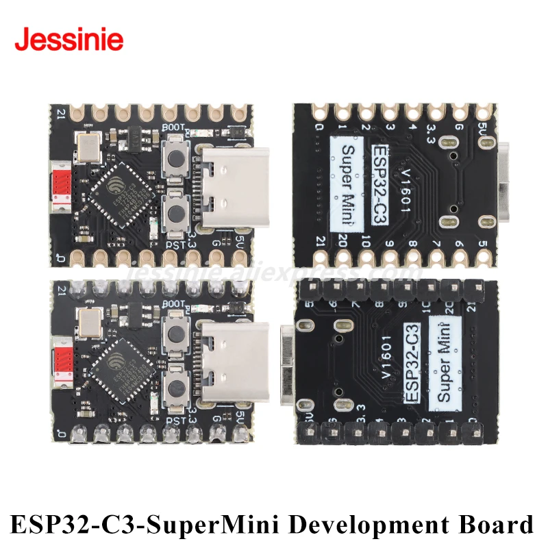 10pcs/1pc ESP32-C3 ESP32C3 S3 C6 H2 SuperMini Development Board Wi-Fi Ble Programming Learning Controller Core Board Module
