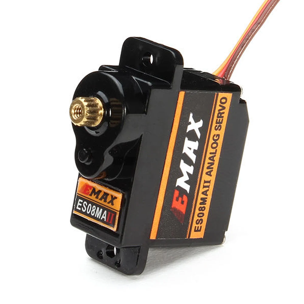 Emax ES08MA II Servo Motor SCX24 Servo 12G 15T Servo Gear Logam Mini untuk Upgrade Axial SCX24