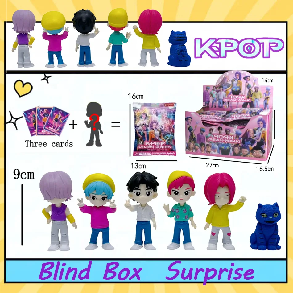 ฟิกเกอร์อนิเมะเกาหลี Kpop Demon Hunters แบบกล่องสุ่ม ตัวละครไทเกอร์ รูมิ มิรา โซอี้ ซูซี่ ของเล่นตุ๊กตาสำหรับแฟนๆ ถอดประกอบได้ ของขวัญสุดสนุก