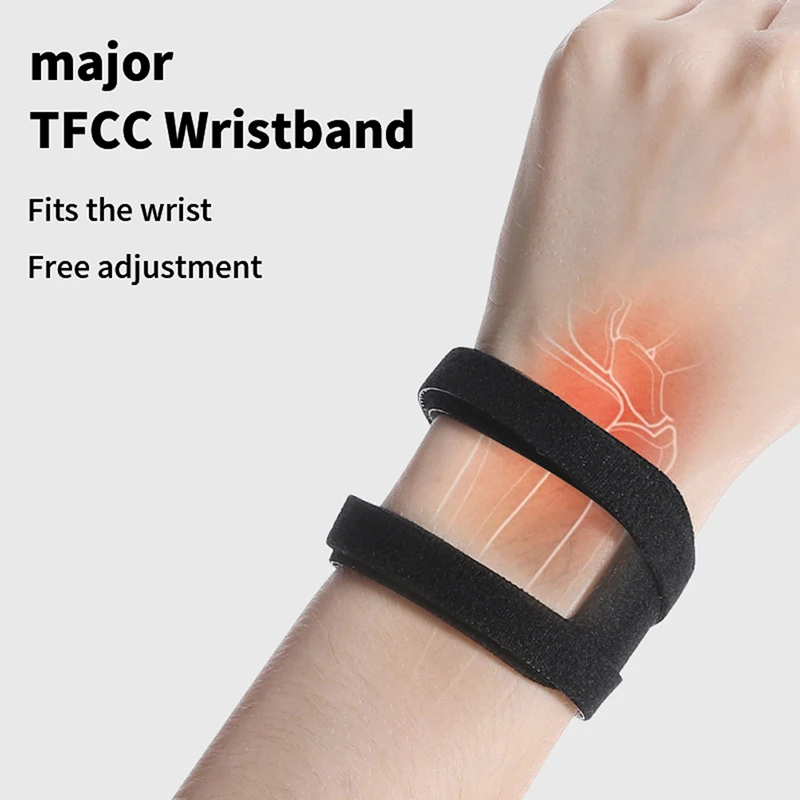 1Pc Portable Adjustable Thin Pain Wrist Band Brace Injury TFCC Tear Injury Brace Sports Yoga Soft Ulnar Fix Wrist Band