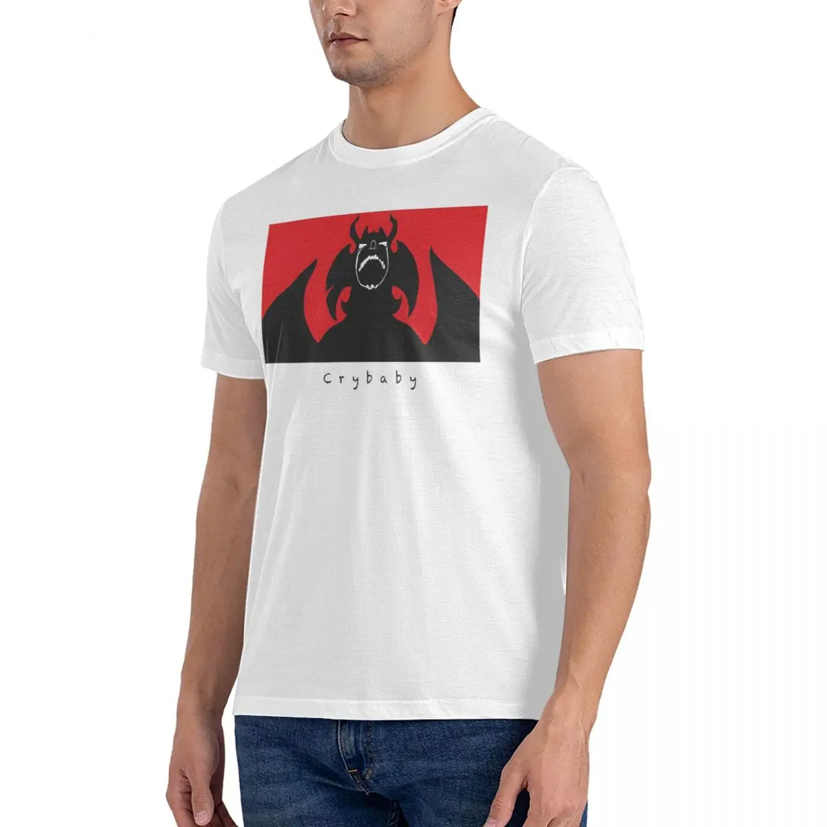 Men T-Shirt Crybaby 100% Cotton Tee Shirt Short Sleeve Devilman T Shirts O Neck mens clothing official-website tops fugees