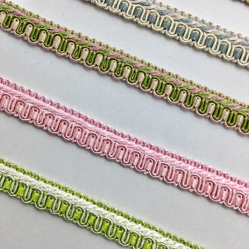 

15m Wave Edged Lace Trim Curtain Lace Stitching Valance Trim Decoration DIY Chair Pillow Cushion European Style Edging