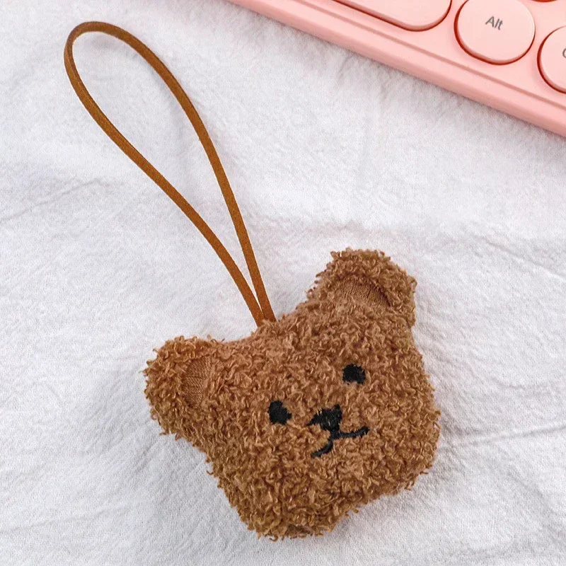 1Pcs Cute Name Tag Cartoon Bear Pendant Plush Bear Toy Backpack Pendant Plush Keychain Pendant Plush Doll Bag Decoration