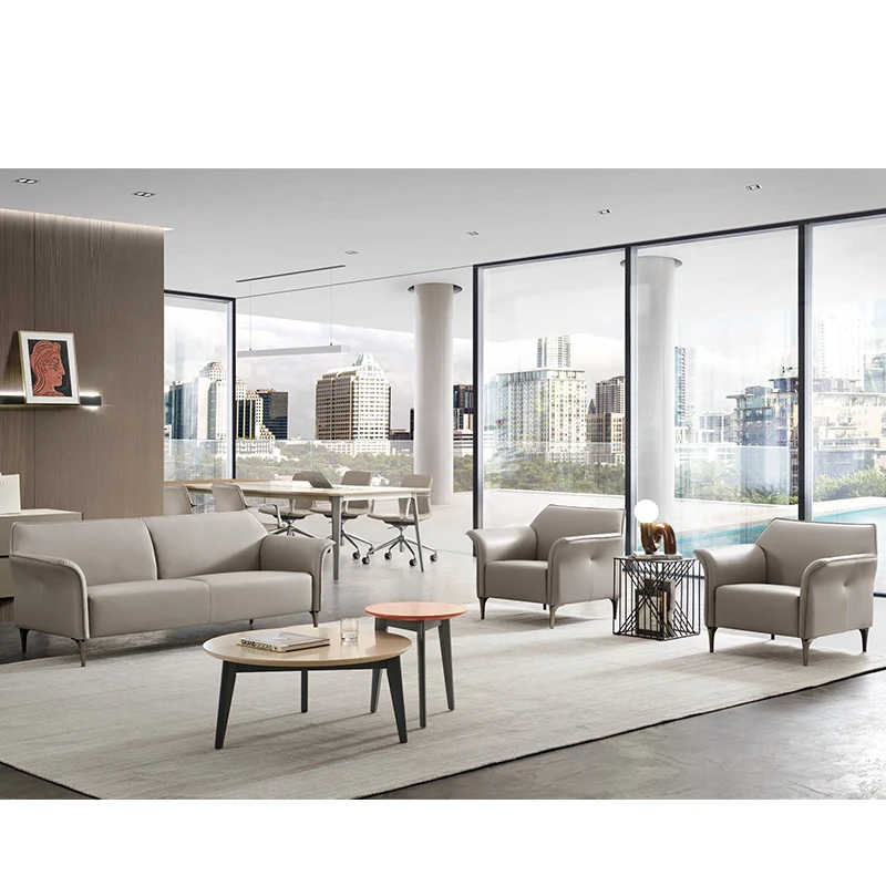 

European Modern Design 1+1+3 Sectional Sofa Set Genuine Leather Living Room Furniture with Sitting Room Featurespromote sales