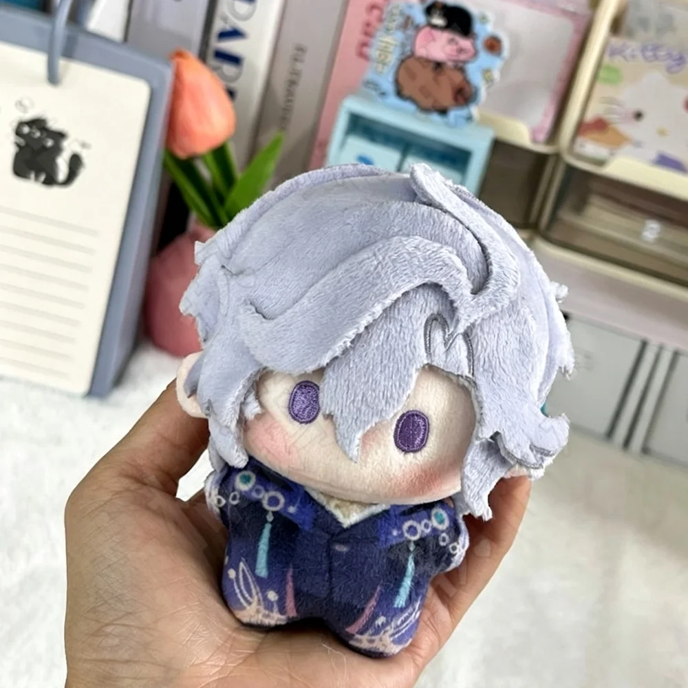 Game Genshin Impact Valeriy Alyosha Mitya Noy Cosplay Keychain Q Version Plush Cotton Doll Bag Pendant Keyring Adult Collection
