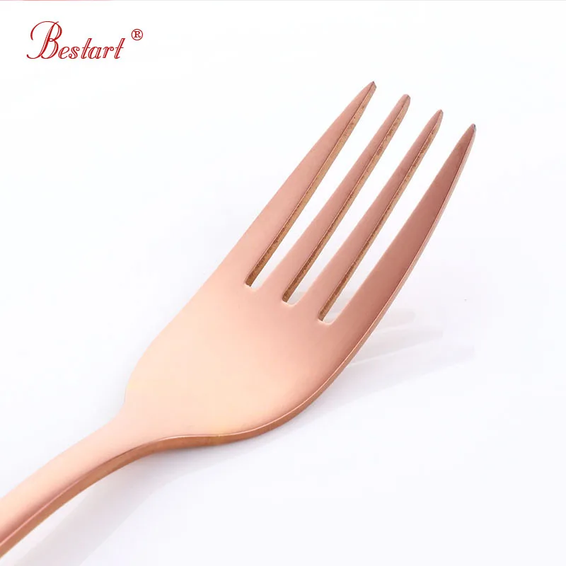 2PC Kids portable cutlery Rainbow tableware Set Stainless food safety lovely children spoon fork  gold  Toddler Utensils image 6