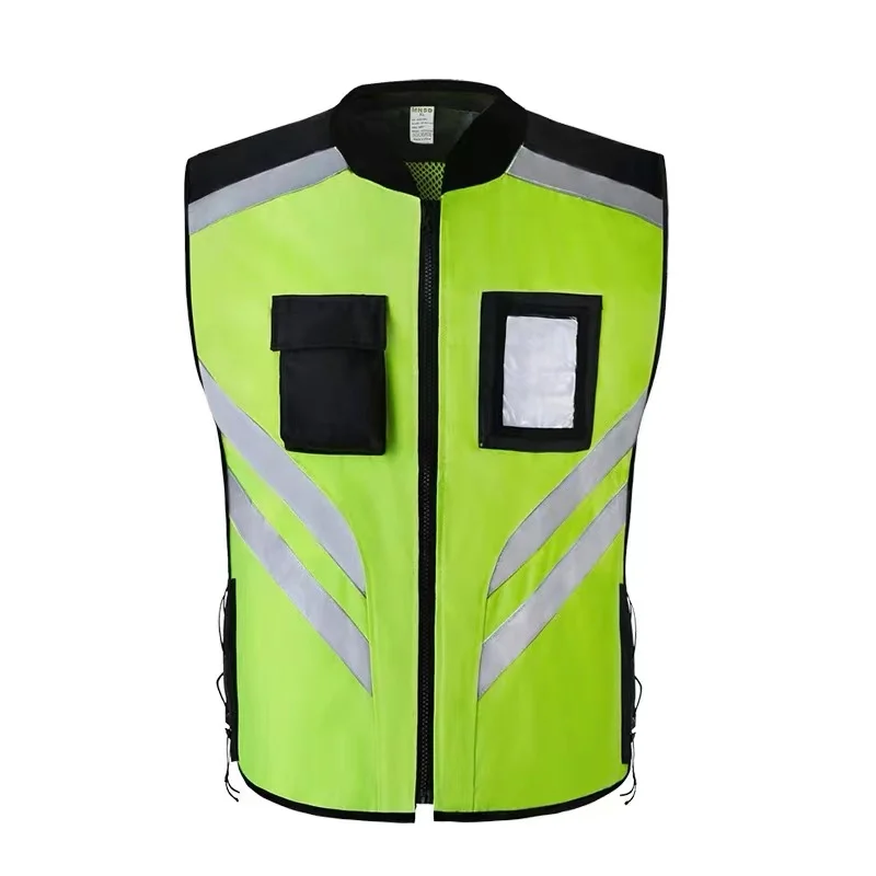 

New Nigh Visibility Reflective Safety Vest High-Quality Motorcycle Riding Vest Night Running Safety Vest