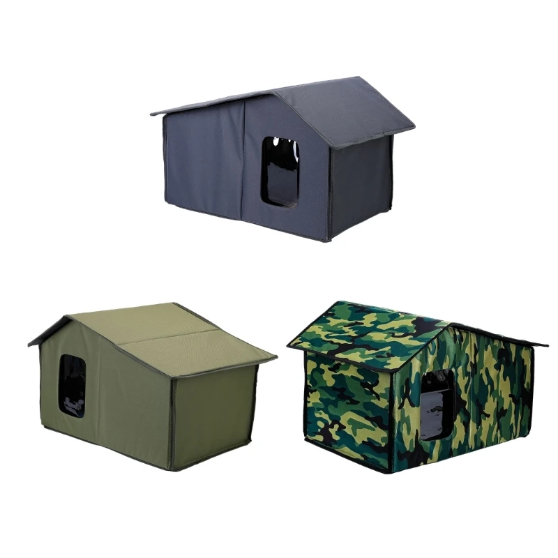 

Pet Waterproof House Outdoor Tent for Small Animals Foldable Shelter Large House 203C