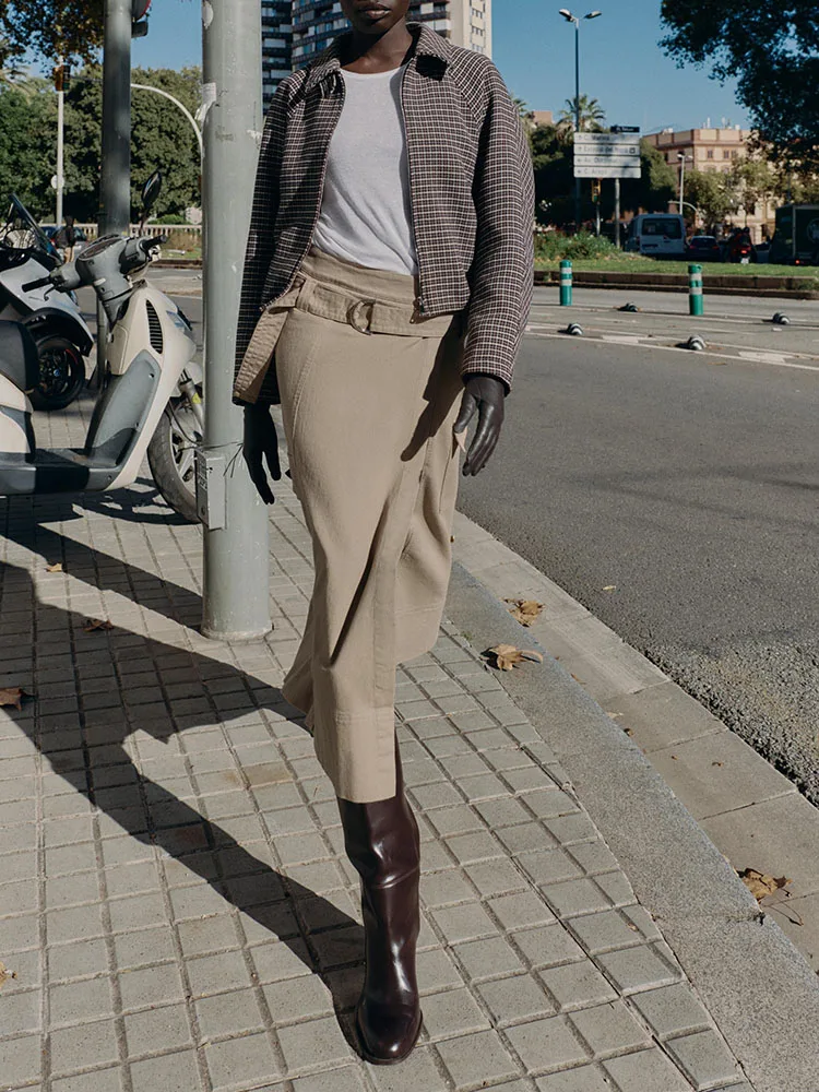 Dolce Sli Cotton Jaet Inverno Nuovo arrivo Plaid Capispalla Chiusura con cerniera Or Lunghezza Casual Sle Ladies Faion