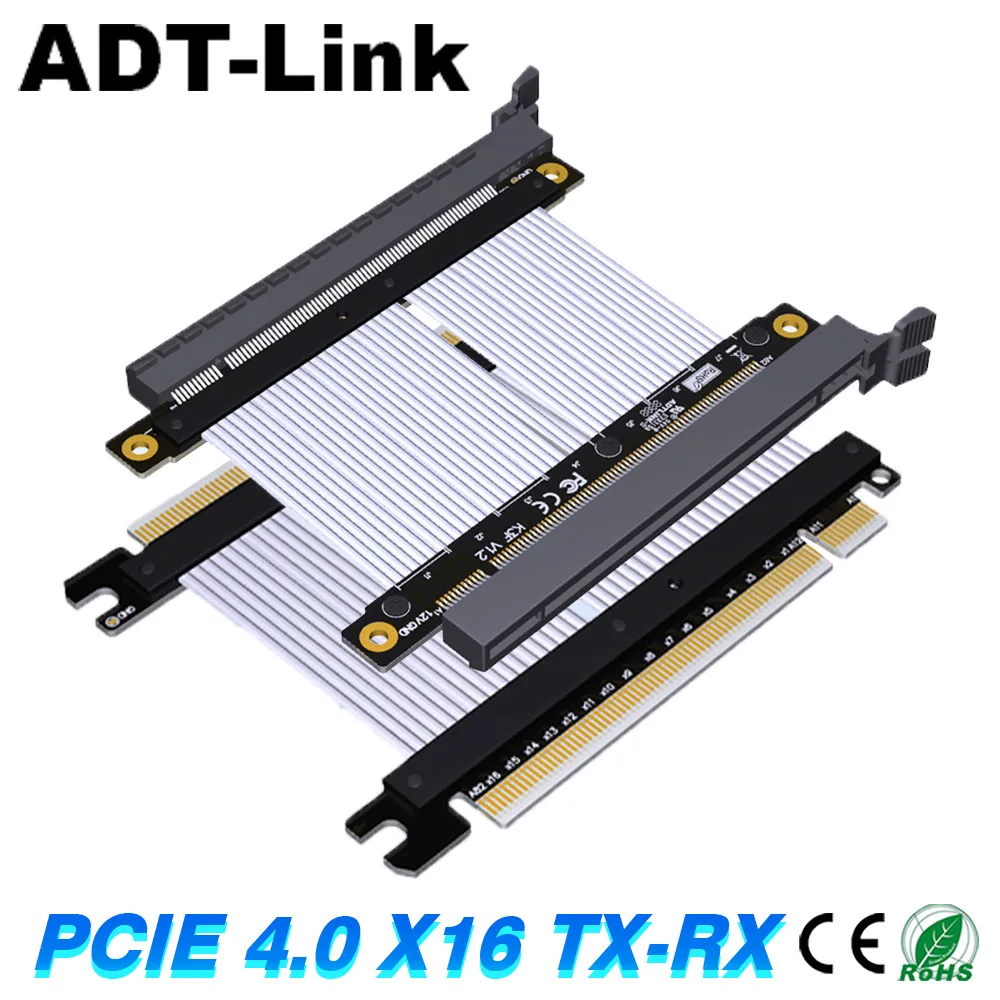 

Riser X16 Male To Male PCI-E 3.0 4.0 5.0 X16 Female To Female Extension Cable Pcie TX-RX Signal Exchange Silver K33VS K33FF