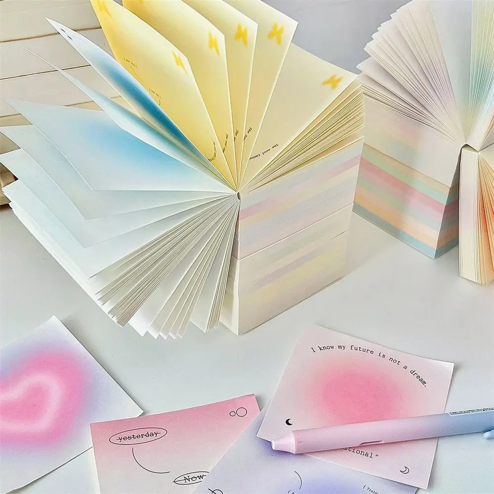 Blocco note per studenti di grande capacità Conto a mano Scrapbooking Messaggio Note Kawaii Lista di controllo strappabile Accessori per ufficio