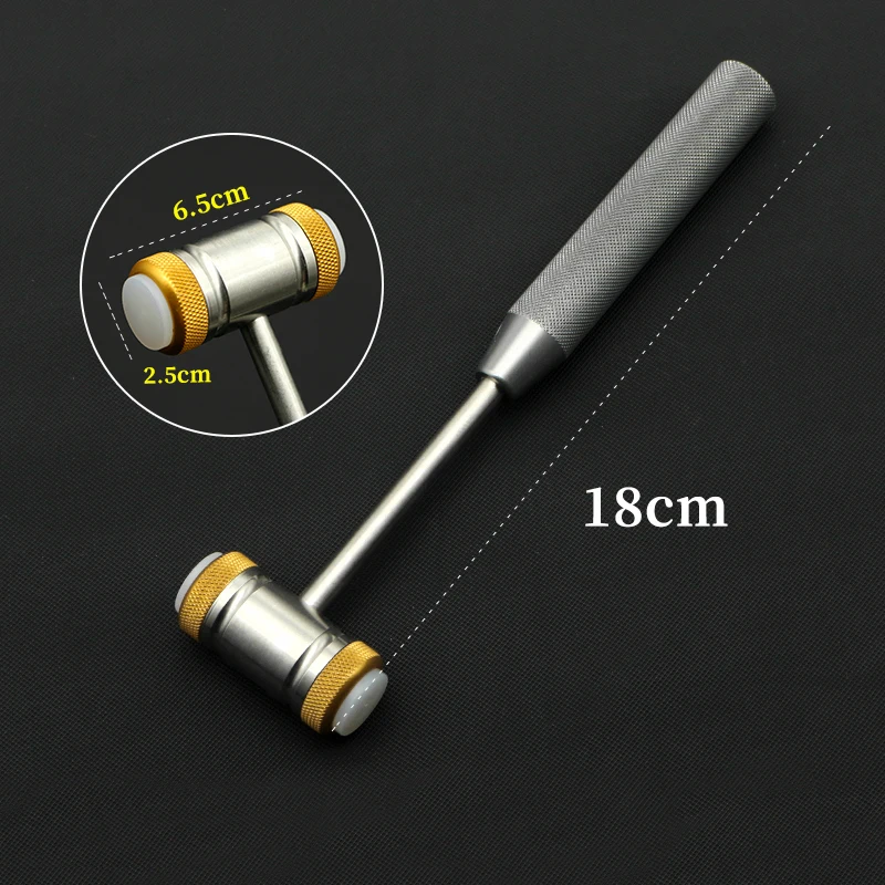 Medical Plastic Surgery and Otology Dental Stainless Steel Titanium Alloy Silicone Bone Hammer Medical Pet Bone Hammer