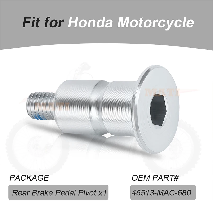 م ماتي الخلفية بدال فرامل محور الترباس لهوندا CR125R CR250R CR500R CR80R/RB CR85R/RB 1987-2007 46513-MAC-680 #6