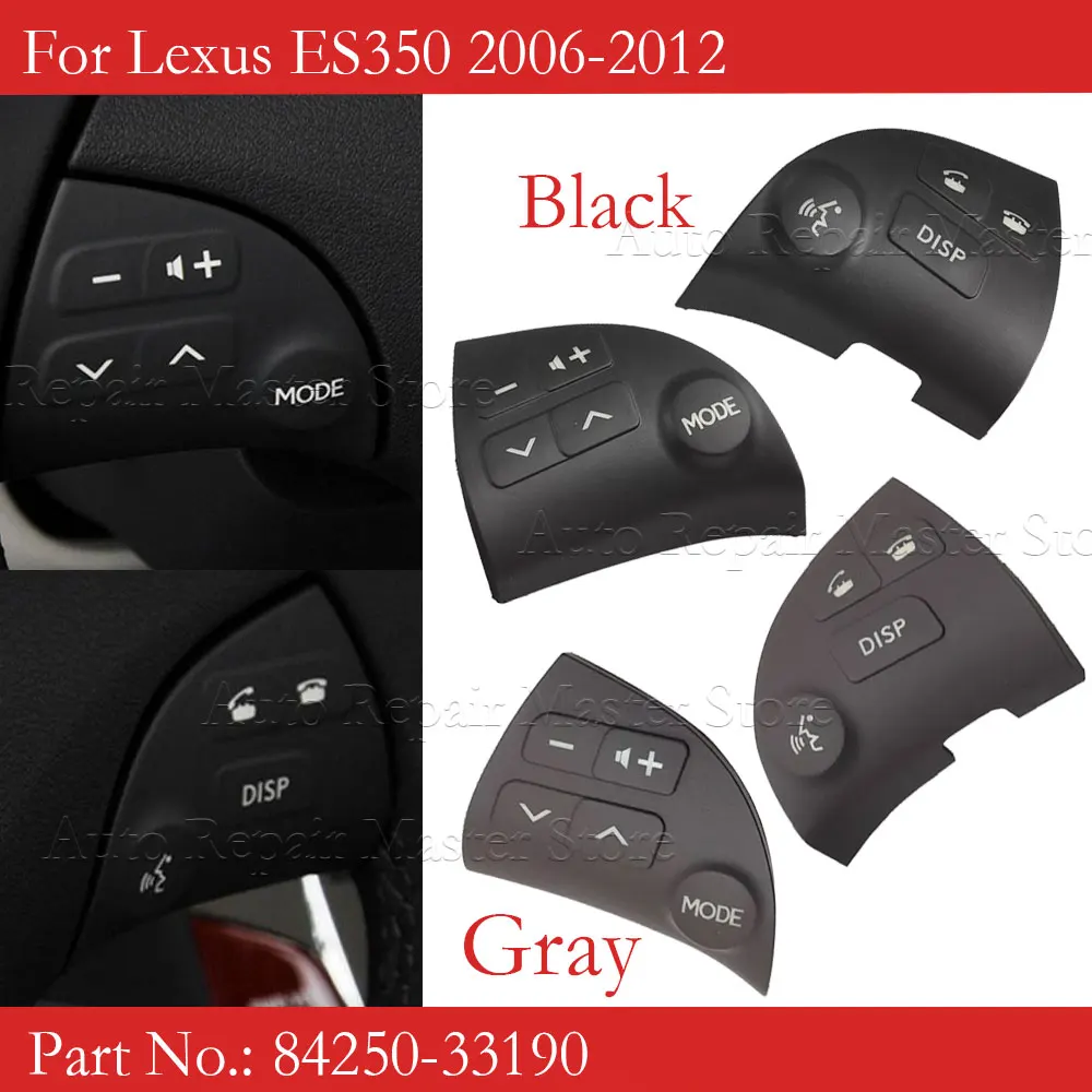 2PCS Multifunctional Bluetooth Speaker Button Switch 84250-33190 For Toyota Lexus ES350 Steering Wheel Button High allocation