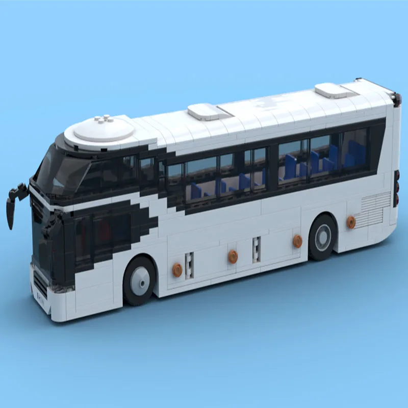 MOC-74640 840 قطعة مكعبات بناء الجسيمات الصغيرة للمركبات والحافلات والمركبات السياحية - ألعاب النماذج والهدايا والحلي (في