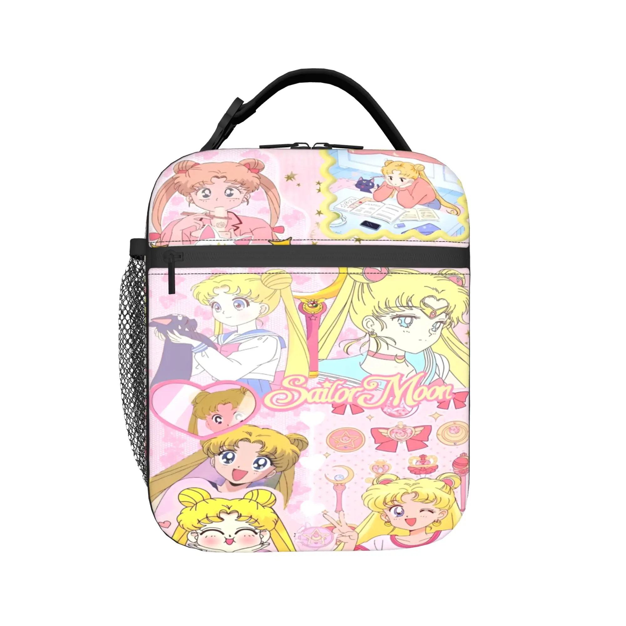 

Sailors Moons Luna girls anime Thermal Insulated Lunch Bags for Picnic Portable Food Bag Men Women Thermal Cooler Lunch Box