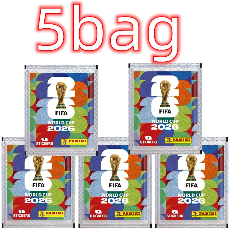 Original Panini FIFA World Cup 2026 Complete Sticker Box, 50 Packs Football Stickers, Collectible Souvenir for Soccer Fans image 3
