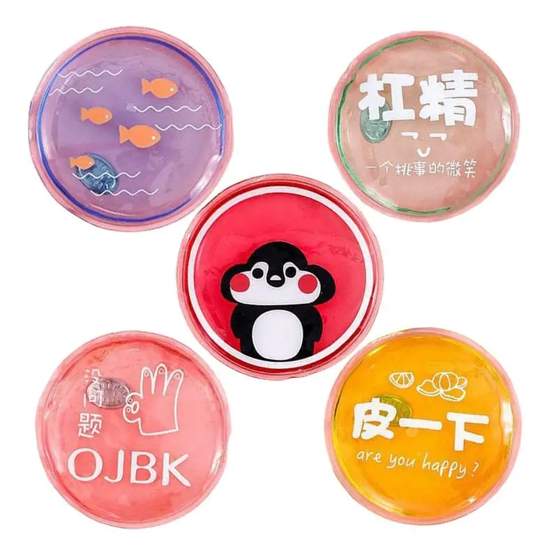 random color Cartoon Round Hand Warmer Portable Instant Heat Pad Outdoor Stove Hand Warmers