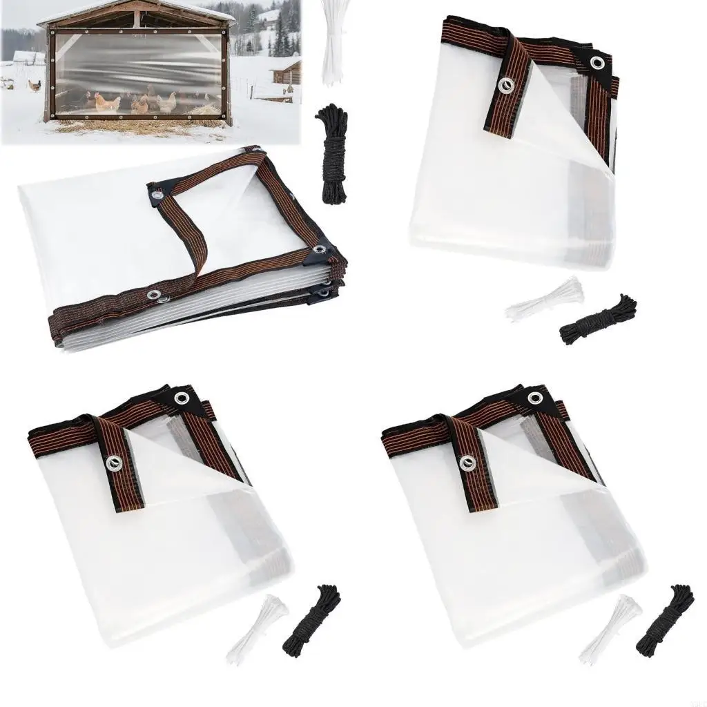 

Insulated Chicken Coops Winter Shelter Waterproof Easy Installation House Cover X3UC