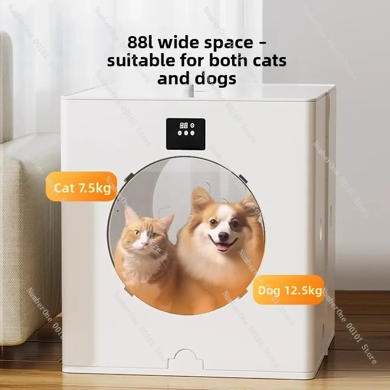 Foldable Pet Drying Cage Box Automatic Dog Cat Hair Dryer Blower Machine Quiet Smart Home Grooming