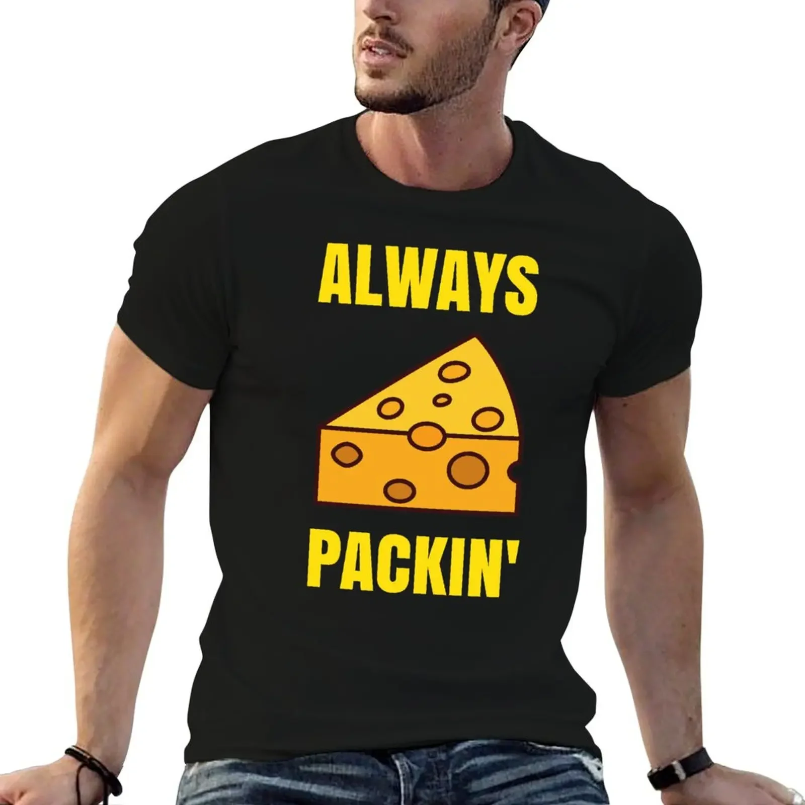 Green Bay Packers Always 'Pack'in T-Shirt graphic tee shirt plain hippie clothes cute tops men tshirt