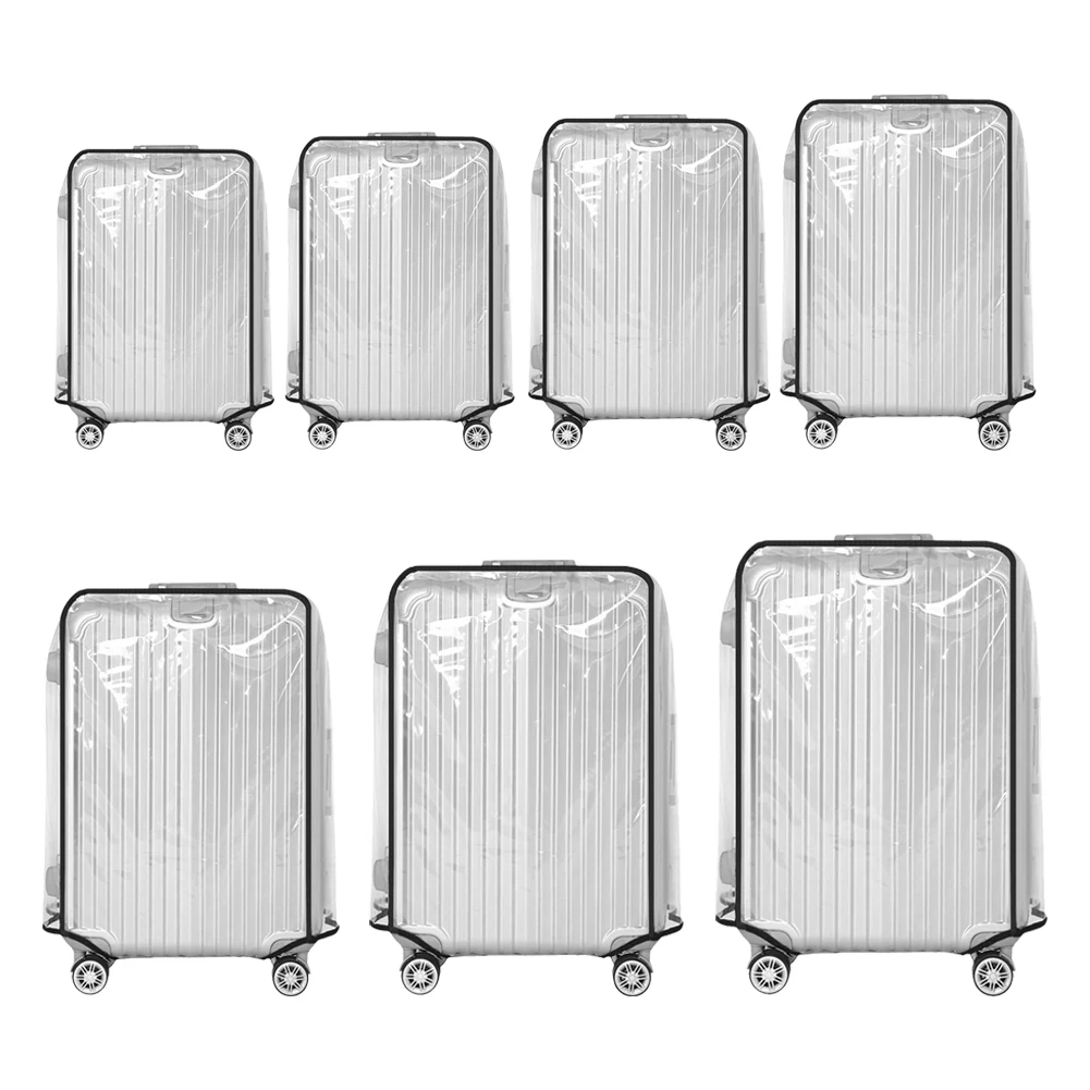 18-30inch Clear Suitcase Cover Protector Transparent Travel Luggage Protector Waterproof Trolley Case Cover for Wheeled Suitcase