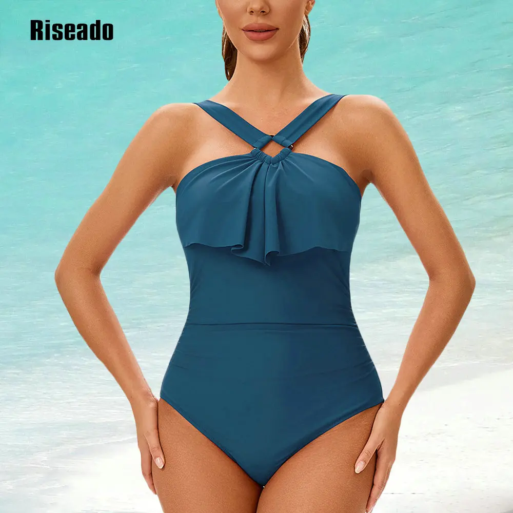 

Riseado 2025 New Women's One Piece Swimsuits Tummy Control Cutout High Waisted Bathing Suit with Comfort and Durability