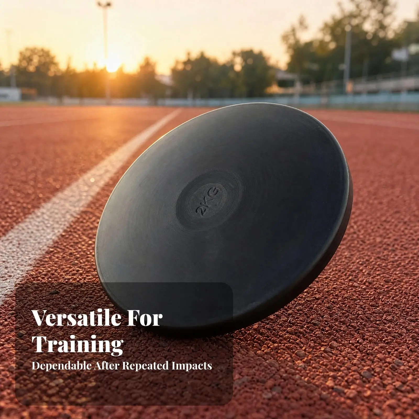 2 Kg Rubber Throwing Plate Training Throwing Plate with Raised Central Hub