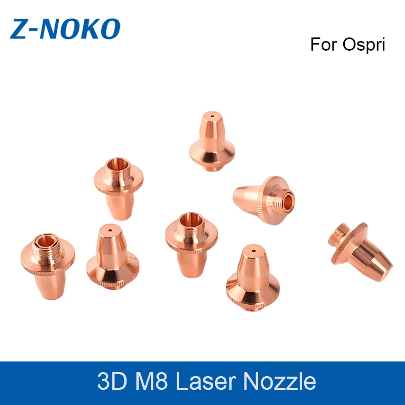 Ospri 3D Laser Nozzles M8 Bullet Copper Single Double Layer 1.0-4.0 for OSPRI Pipe Cutter Head Tool Accessories