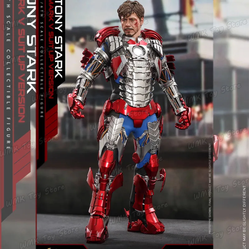 Original Hot Toys Figure Ht 1/6 Mms600 Iron Man Mk5 Armor Edition Action Anime Figurine Collection Model Home Ornament Custom