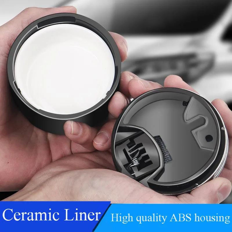 Car ashtray is suitable for Cadillac Escalade XT5 XT6 BLS SRX CTS ATSL CT4 CT5 CT6 STS with LED light ceramic liner cigar cup