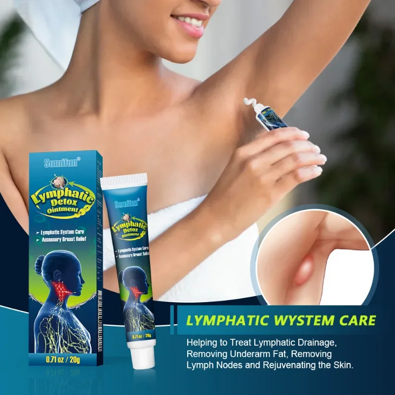 Newly Professional Lymphatic Massage Cream Effectively Eliminate Lymph Nodes Vice Breast Elimination Cream 20g