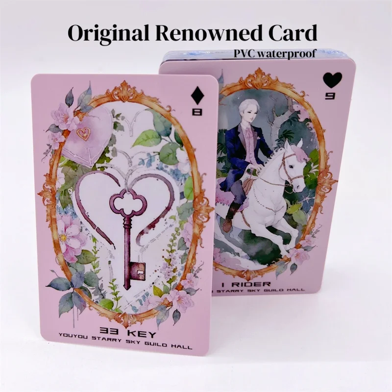 Original Romantic Unicorn Renowned 42 Card PVC Waterproof Psychology Beginner Divination Tool Lenormand Oracle Deck Board Game