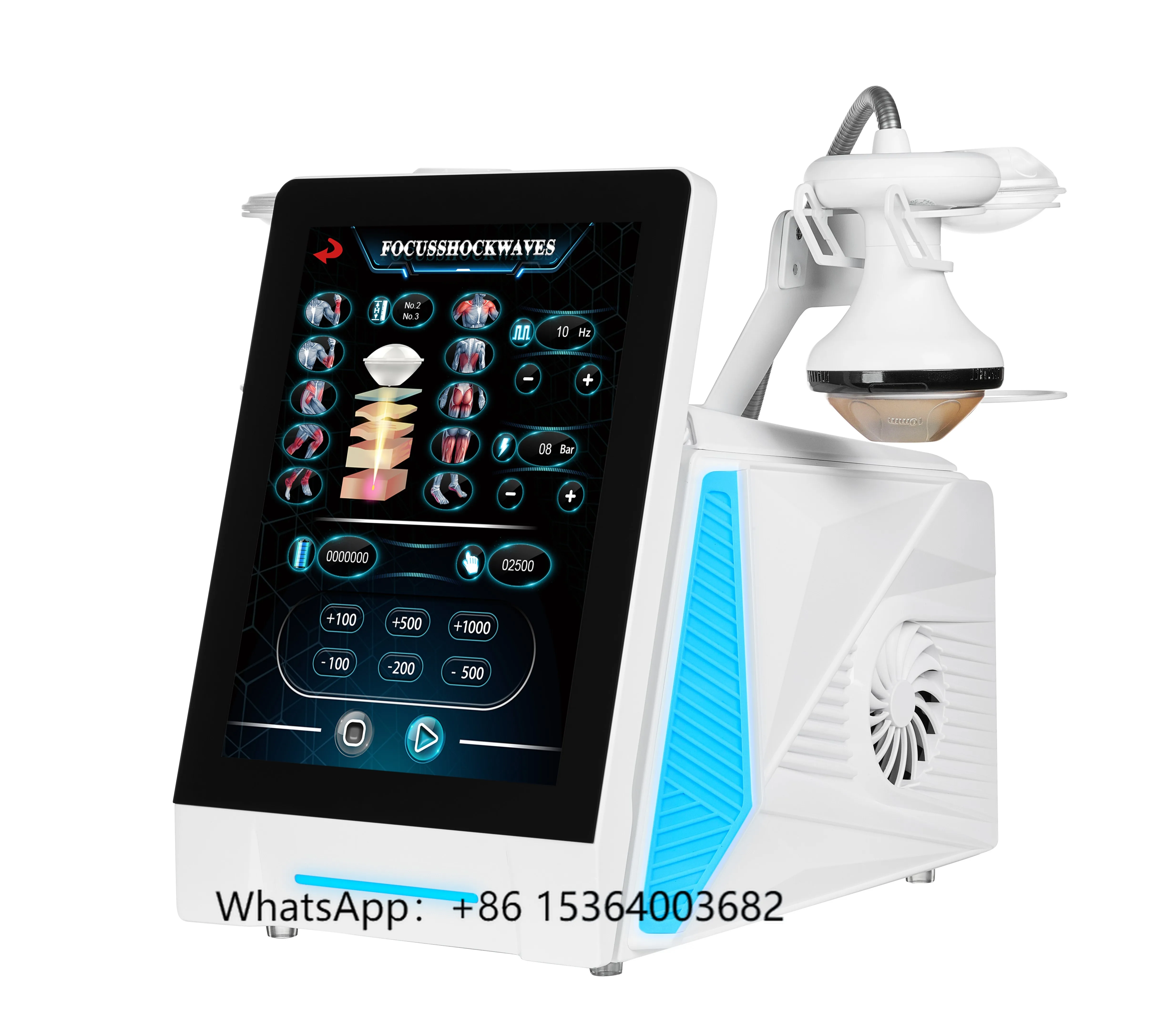 

Focal Shock Waves Physiotherapy Shockwave Physical Therapy Machine Pain Relief Foot Back Knee Shoulder Massager Pain Relief