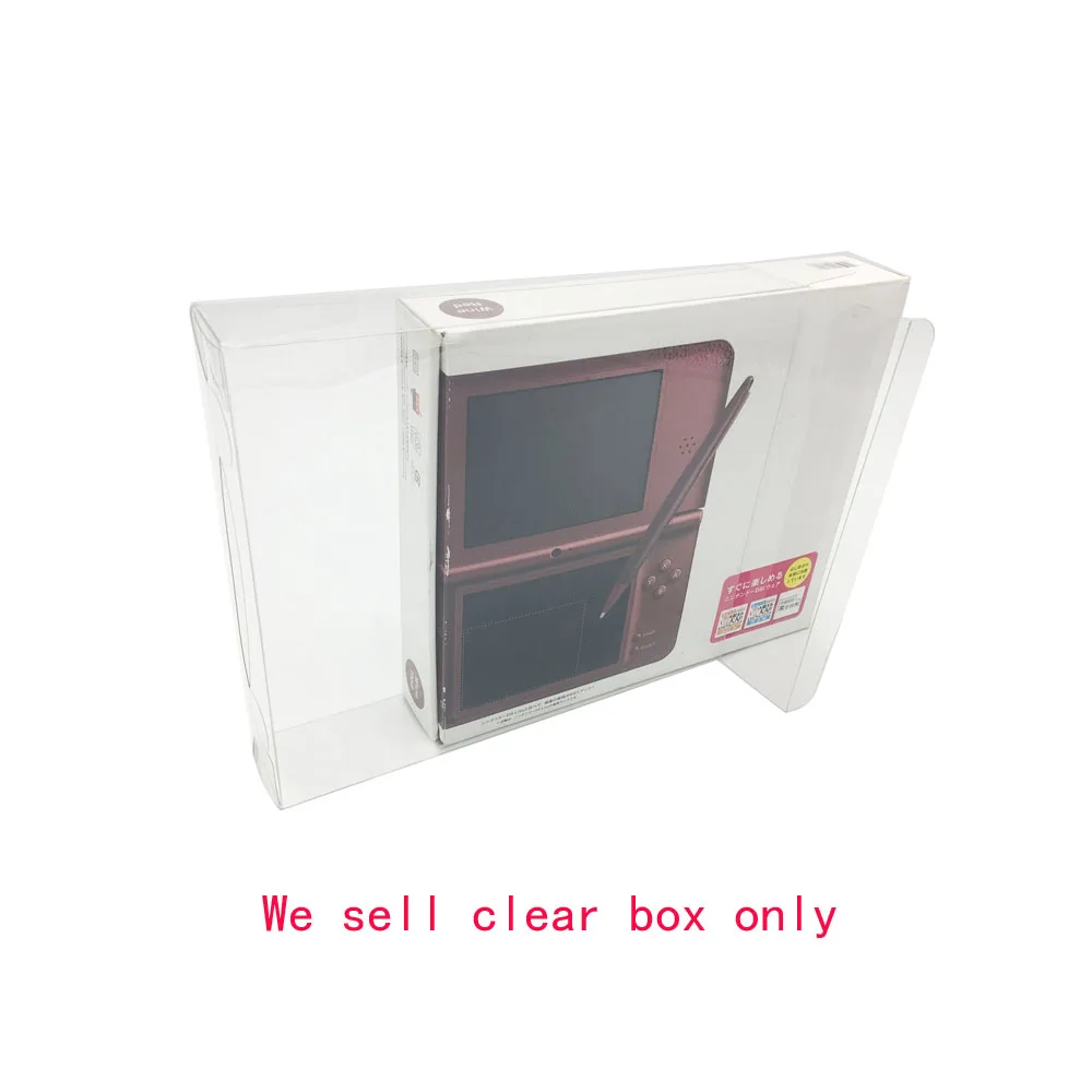 10PCS PET Clear transparent plastic Protector  Box For NDSI LL Display collection storage Case  box