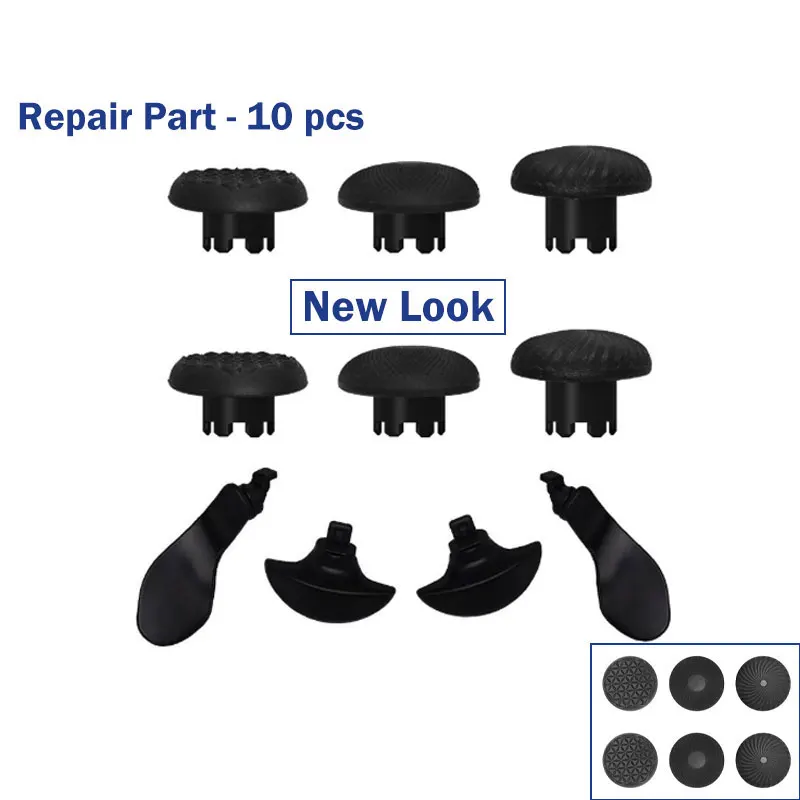 1 مجموعة استبدال Thumbsticks غطاء البلاستيك المعادن المقود غطاء عصا التحكم غطاء ل PS5 DualSense حافة تحكم سهلة التركيب #5