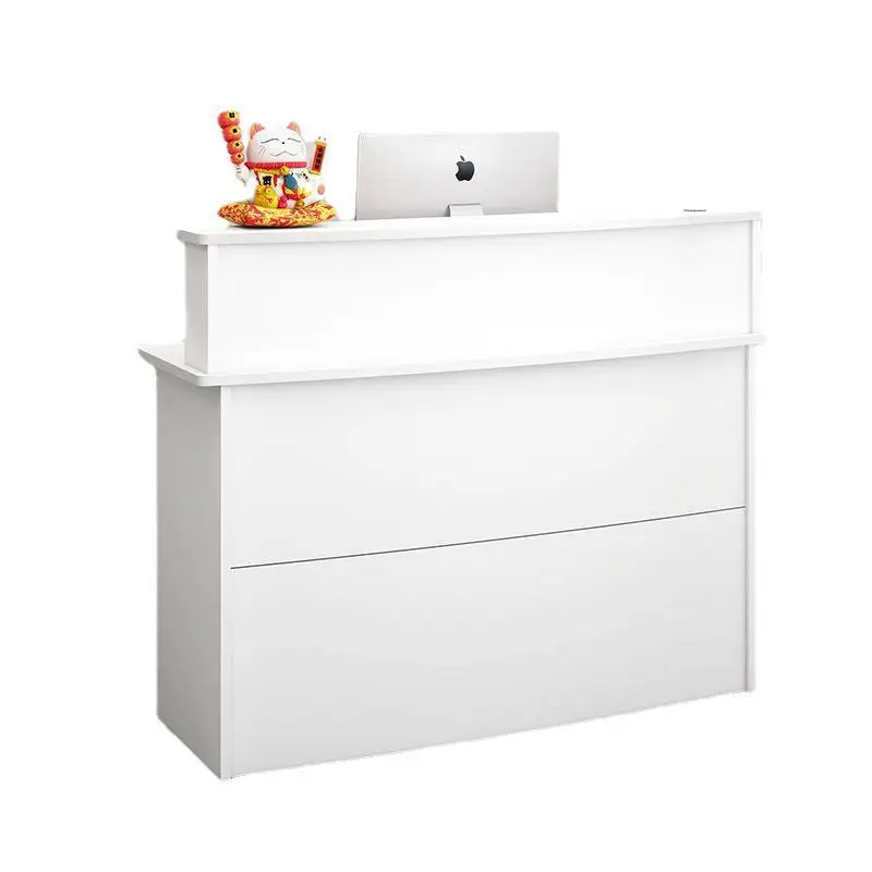 

Модный стиль, небольшой деревянный материал, белый, дешевая цена, однопозиционная стойка регистрации, большое пространство для хранения вещей