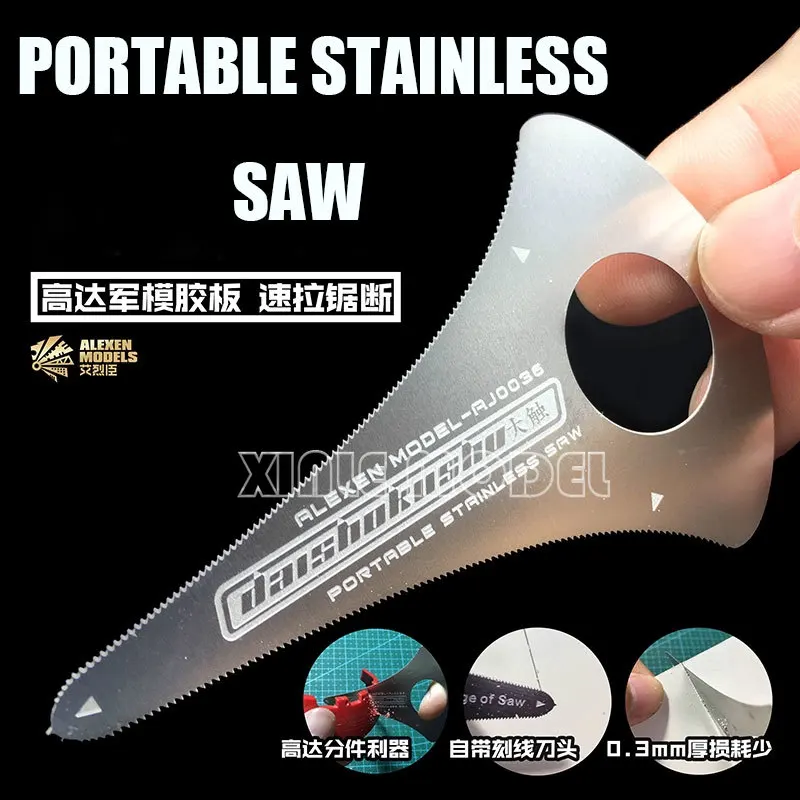 

Alexen Models RocKit AJ0036 Ручной портативный режущий инструмент из нержавеющей стали, модифицированный пластик резак, ручная пила с тонким лезвием 0,3 мм