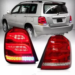 Pair LED Taillights For Toyota Highlander 1st Gen XU20 2001 2002-2007 Tail Light Taillamp Rear Lamp Brake Fog Turn Signal Light