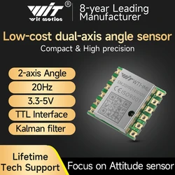 WitMotion WT1-IMU Ultra Law-cost ICM42607 6-axis 6DOF Inclinometer IMU Sensor Module Acc+Angle (XY 0.2°) with Kalman Filtering