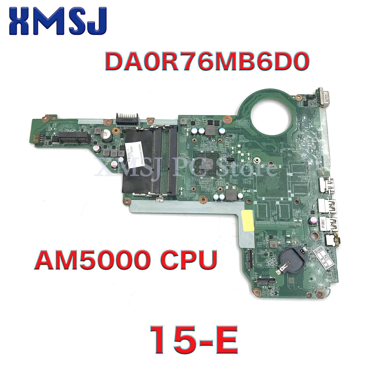 

For HP Pavilion 15 15-E DA0R76MB6D0 Laptop Motherboard 734004-001 734004-501 AM5000 CPU Onboard DDR3 Main Board