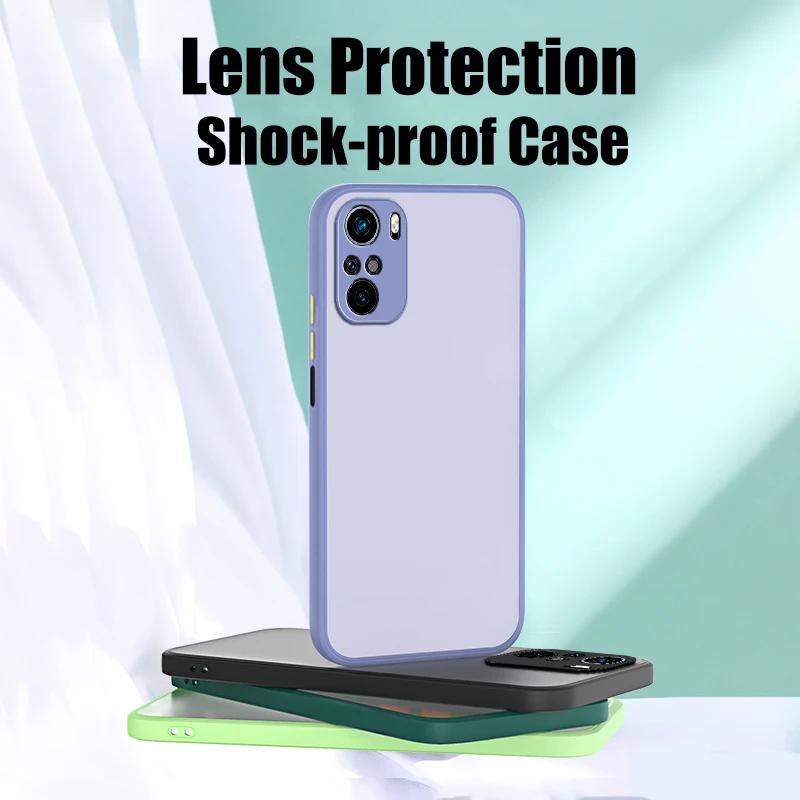 Shockproof Matte Case For Samsung Galaxy A71 A72 A52 5G A31 A70 4G A50 A51 S10E S10 S20 S21 FE S22 Plus Ultra Bumper Back Cover