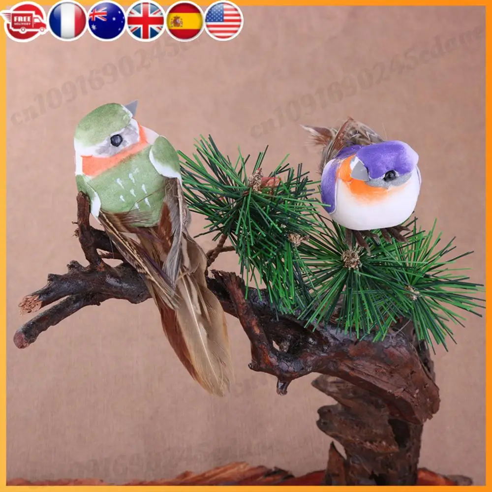 12 قطعة حرف البستنة نموذج الطيور شجرة ديكور رغوة اصطناعية صغيرة الطيور حديقة الطيور الحلي DIY بها بنفسك الحرف اكسسوارات الحفلات #1