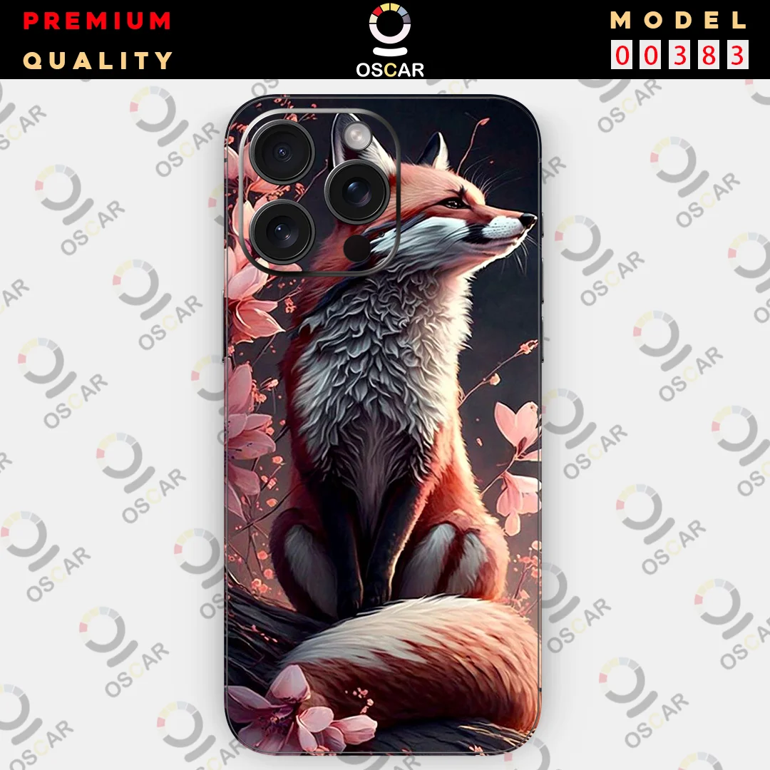 3m015 Fox skin wrap vinyl sticker for iphone 16 /16 pro max / 15 / 14 / 13 / 12 / 11 3m Full Protective flim