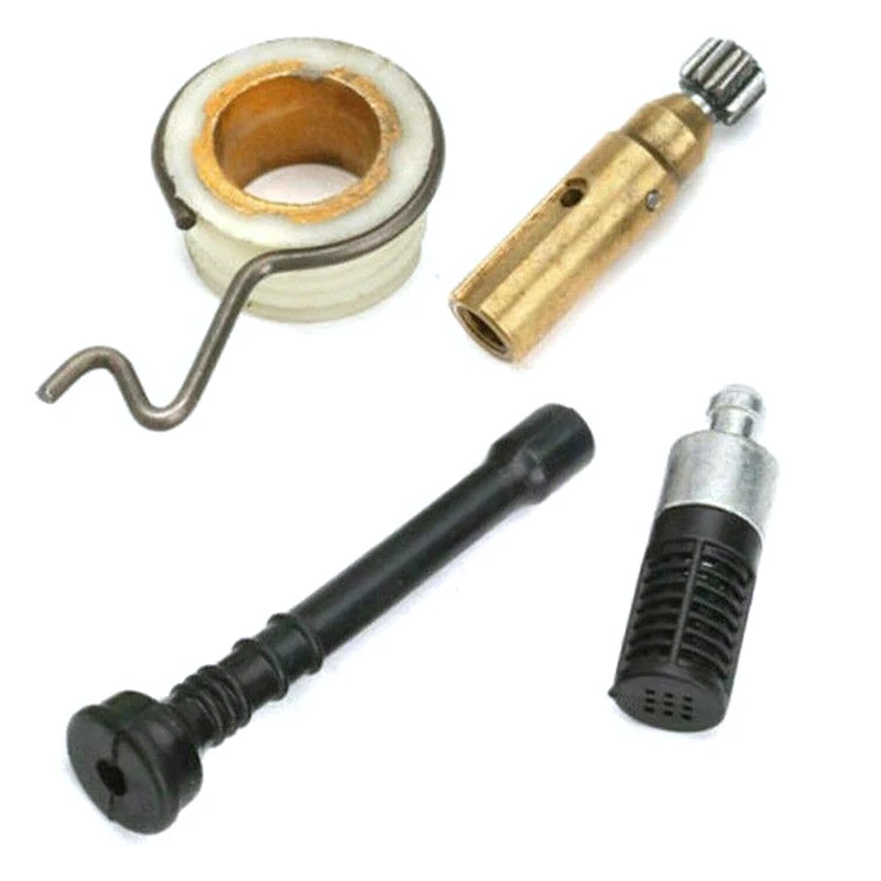 4pcs/ set Oil Pump Worm Gear Oil Filter Oil Line For Stihl Ms210 Ms230 Ms250 025 023 021 Chainsaw Spare Parts