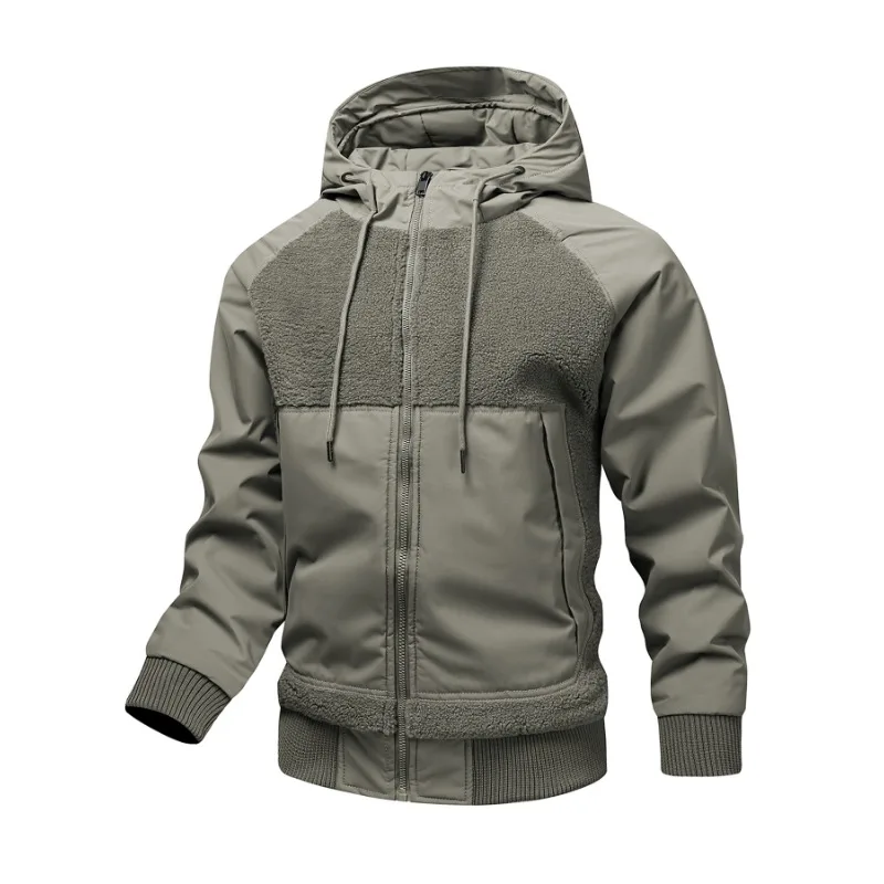 

American Style Mens Zip Hoodie Jacket Hooded Sports Outdoor Daily Basic Casual Autumn Winter Hoodies Sweatshirts Cardigan Jacket