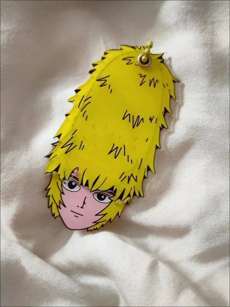 Hanazawa Teruki Anime brelok do kluczy Mob Psycho śmieszne towary brelok akrylowy klucz Hage Teru brelok do torebki wisiorek Ornament projekt ładny