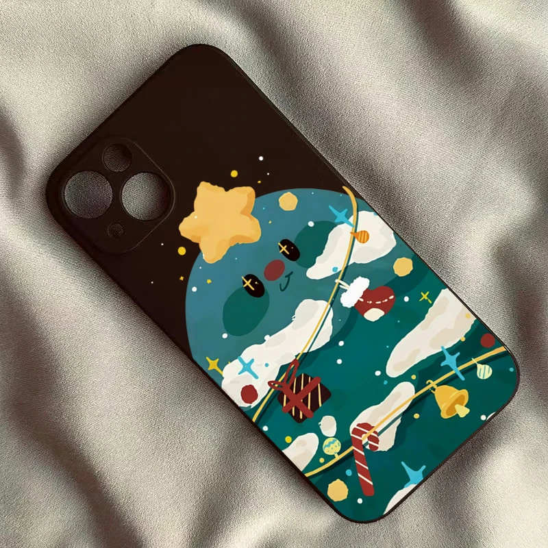 Telefoonhoesje voor Xiaomi Redmi 14C 13C Redmi Note 13 12 Pro Plus 5G 12S 11S 11 10S 10 9S Kerst Herten Koppel Siliconen Zachte Cover