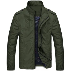 DITING I-Coupe-vent à col montant pour homme, combinaison légère, vestes de camping imperméables, vêtements décontractés, printemps, automne