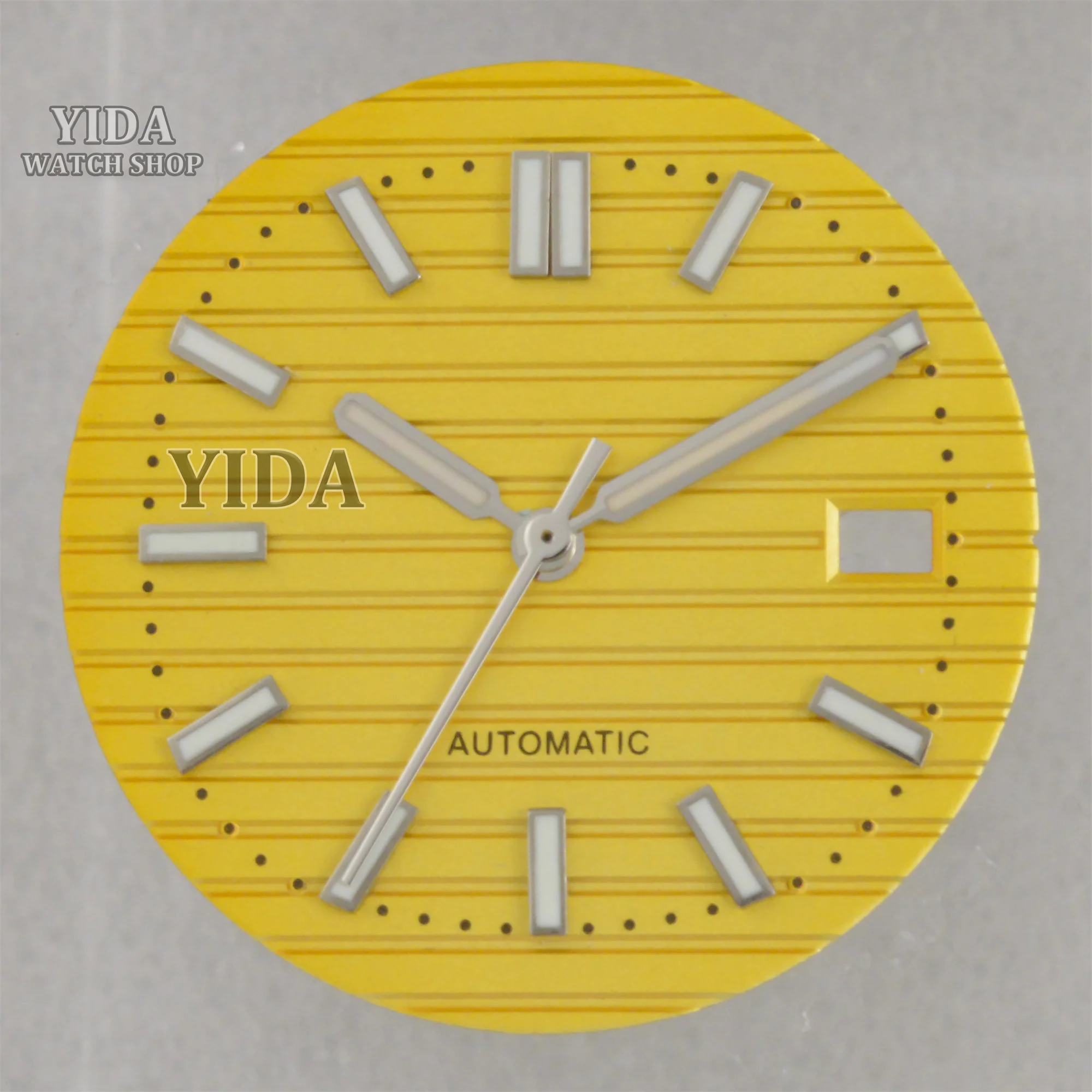 NH35 Watch Dial 30.5mm Green Luminous Face Pointers for Nautilus NH35 Mechanical Movement Watch Faces Accessories Repair Tools